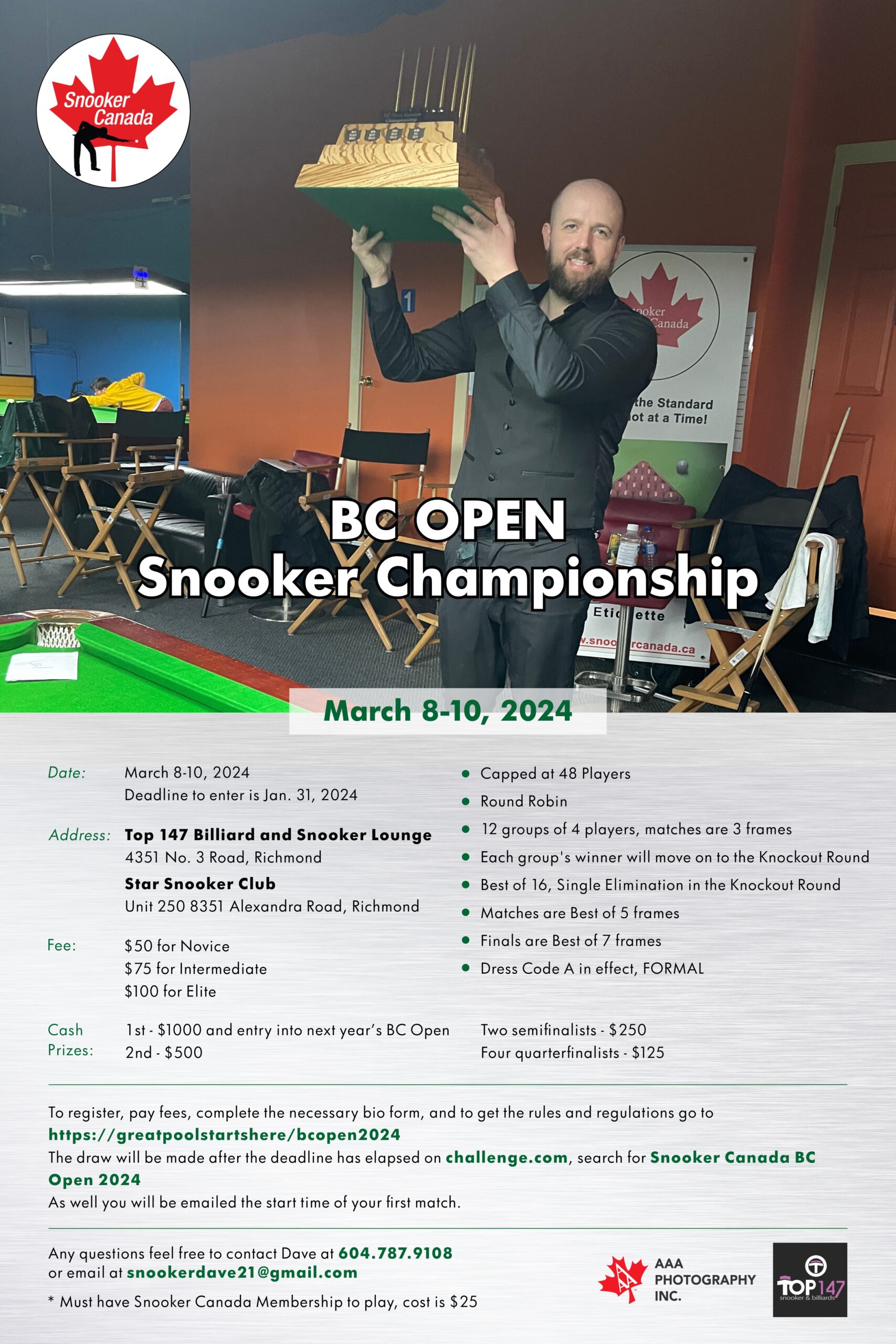BC Open Sizzling Gonna be a good one ! Snooker Canada