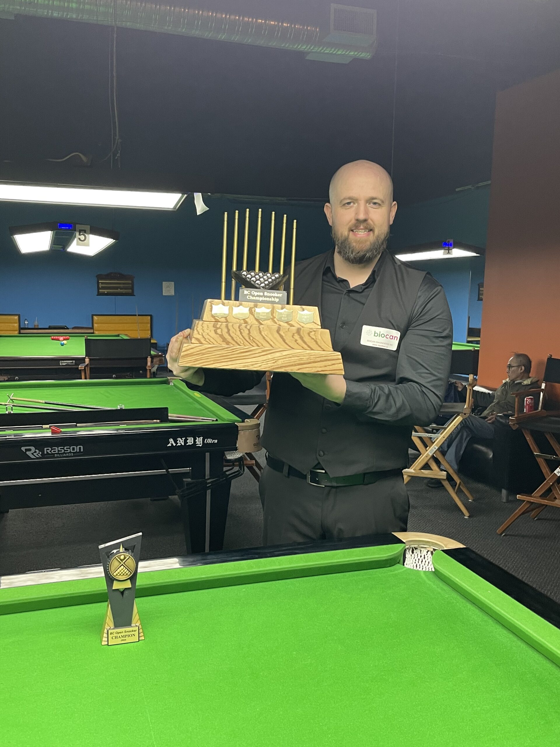 King Kenny does it again, BC Open 2024 Champion Snooker Canada